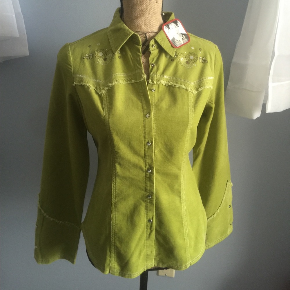 River Canyon Blues NEW button down corduroy shirt